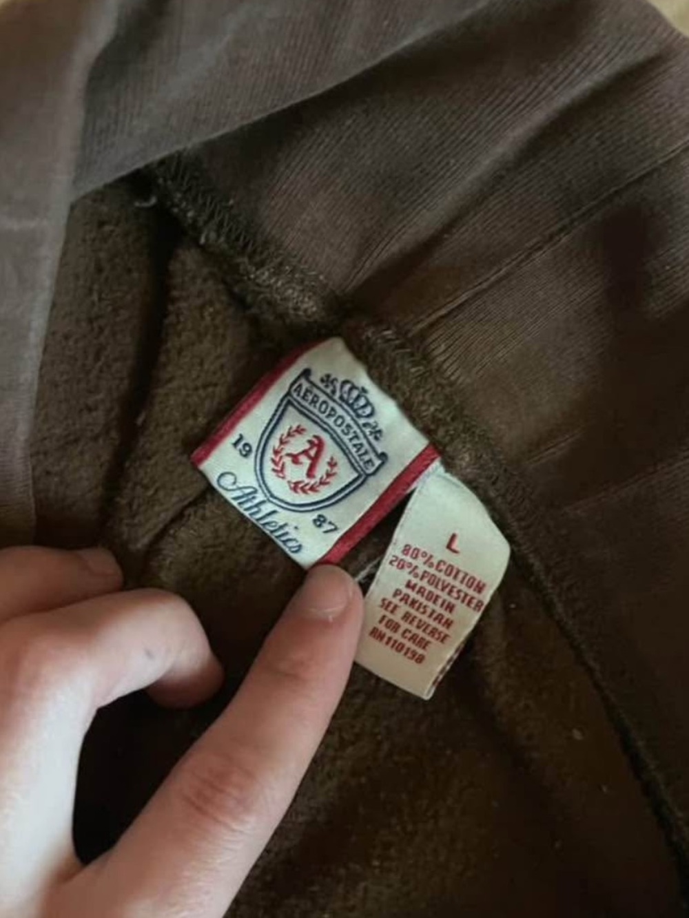 Vintage Aeropostale Brown Fleece-Lined Sweatpants